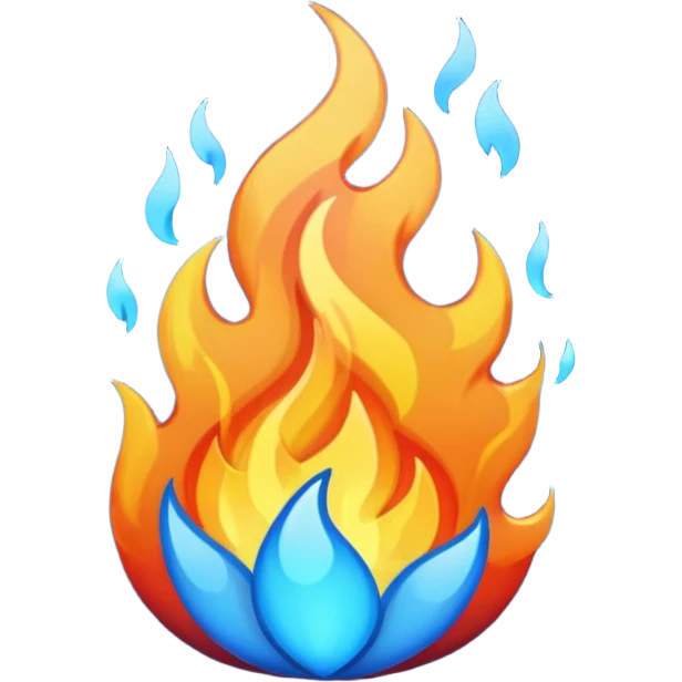 Bloo fire emoji
