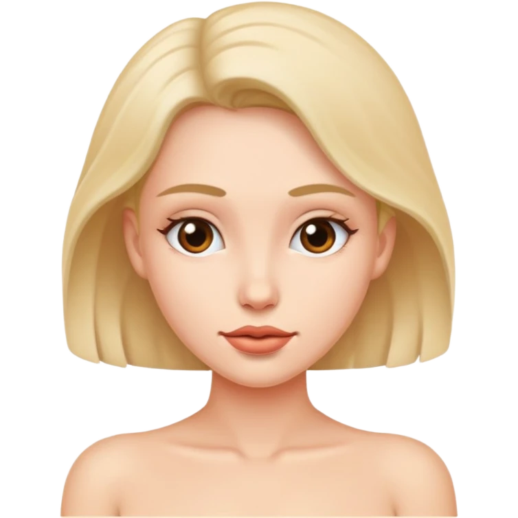 Голая девушка  emoji