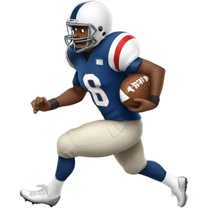American Football player running without the ball emoji