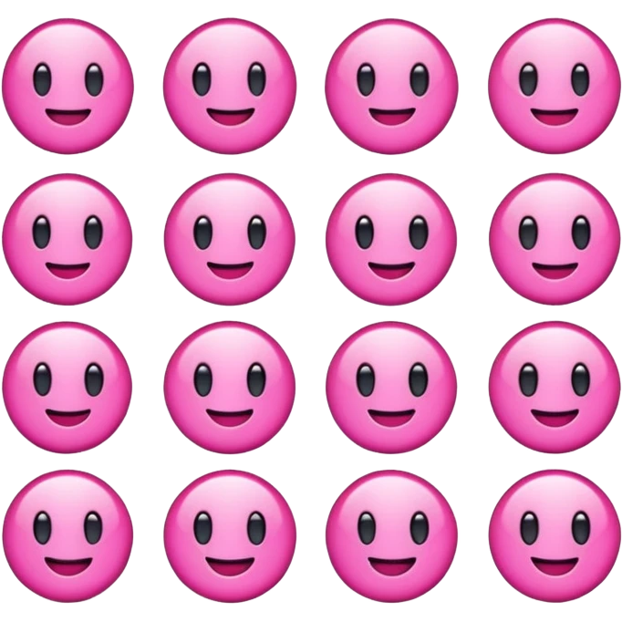 Pembe stickerler emoji