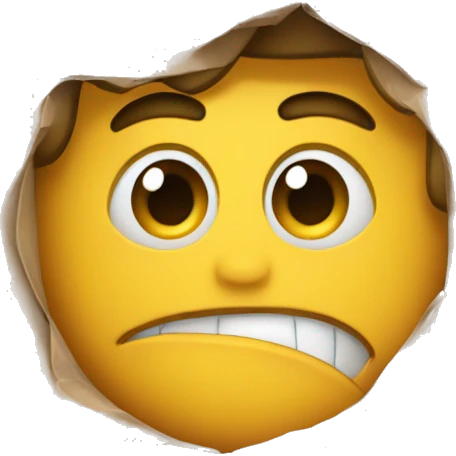 A guy peaking his head out of a door emoji
