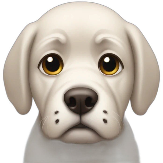 sad dog emoji