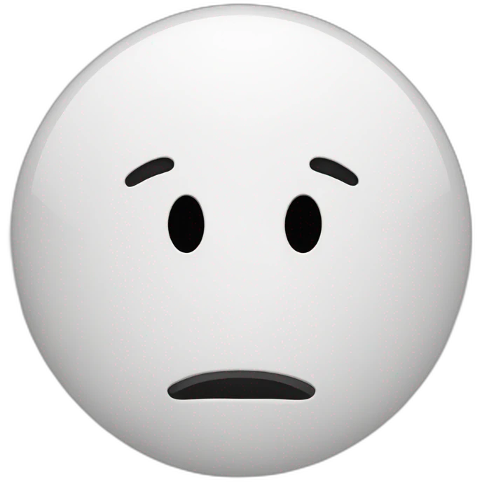 smiley triste qui verse une larme en noir et blanc emoji