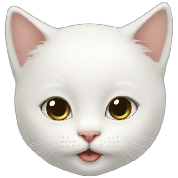 Baby girl light skin - 1 white cat- 1 black cat emoji