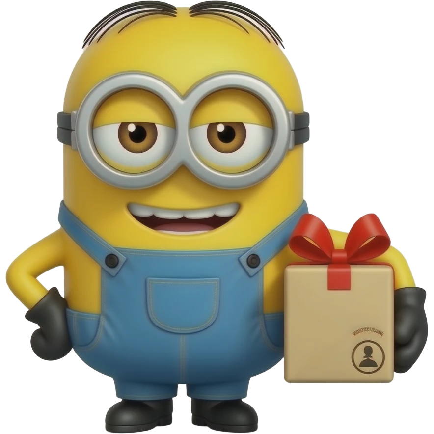Minions delivery robot emoji