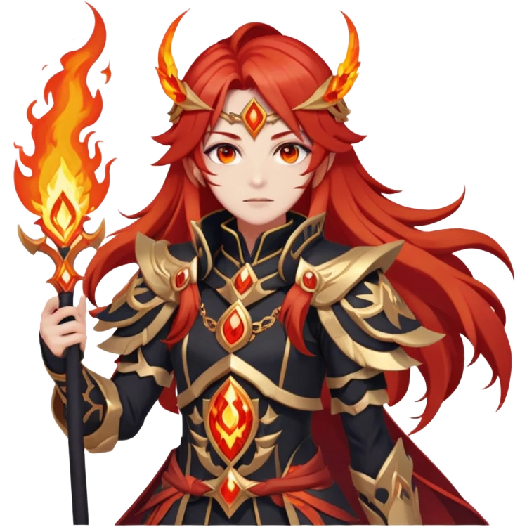 Mavuika The Pyro Archon from Genshin Impact emoji