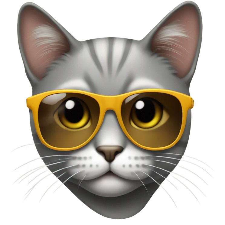 Cat with sunglasses emoji
