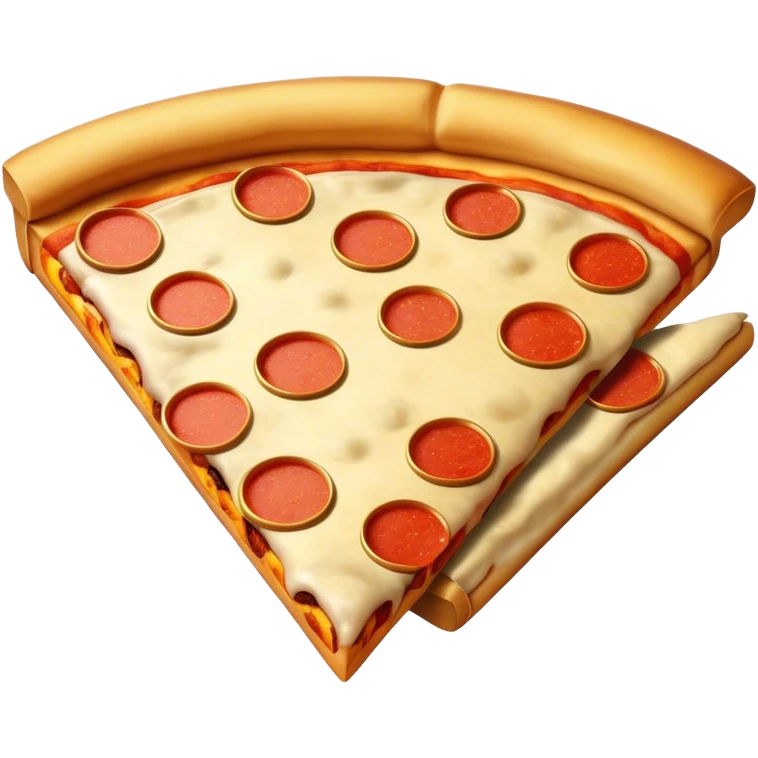Pizza with big gold bars emoji