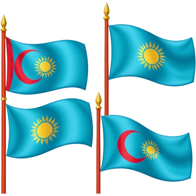 Turkic flags emoji