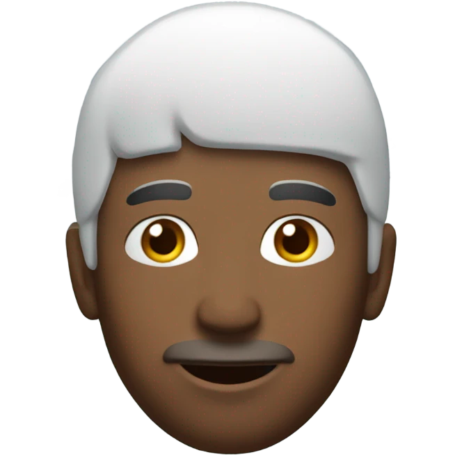 Snow falling onto man’s head emoji