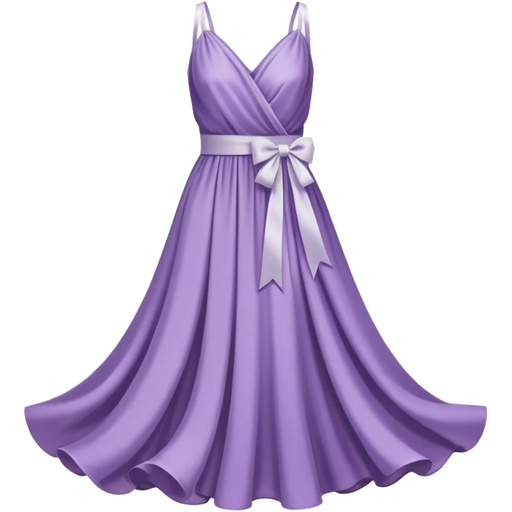 soft purple dress ribbon emoji
