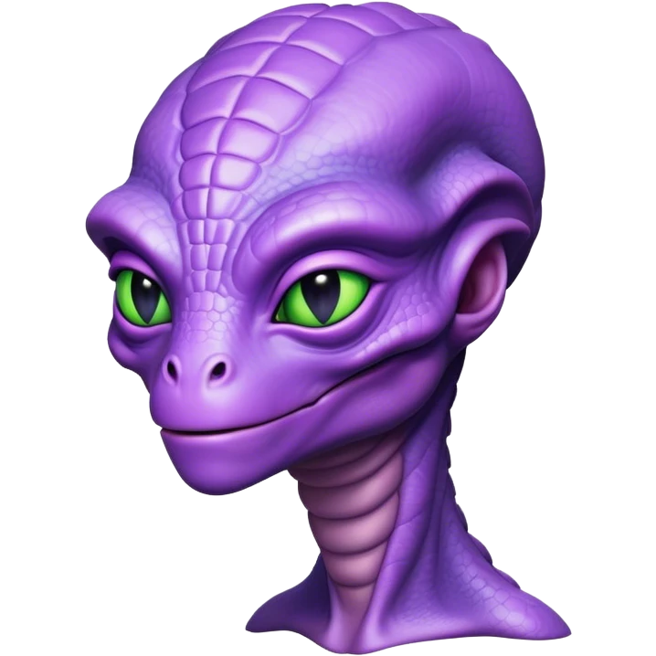 alien reptilian violet skin  emoji