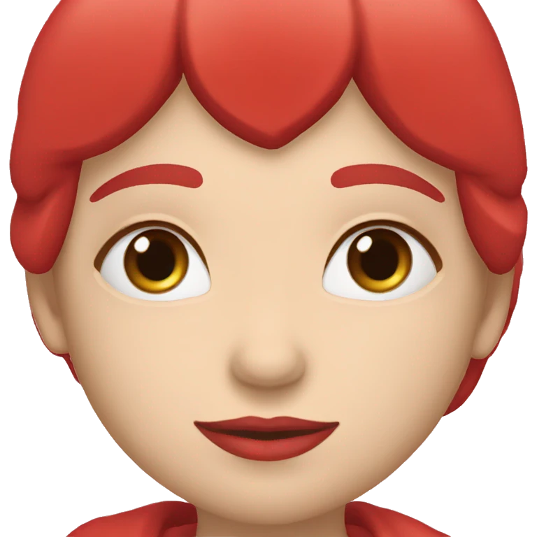 Red heart with "lilly" written inside. emoji