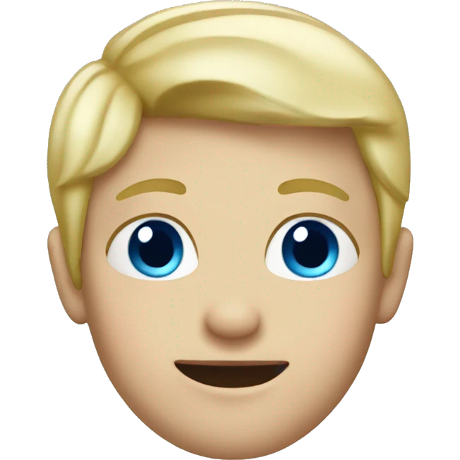 blond boy with blue eyes  emoji