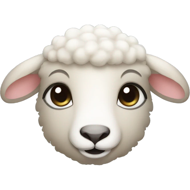 Baby sheep face emoji