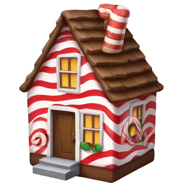 Candy cane house  emoji