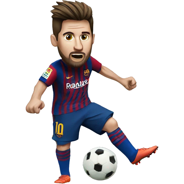 footballkicking by messi emoji