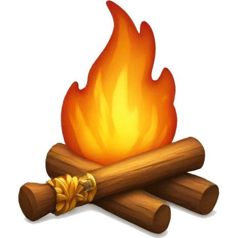  bonfire with a sword coming out of the flames emoji