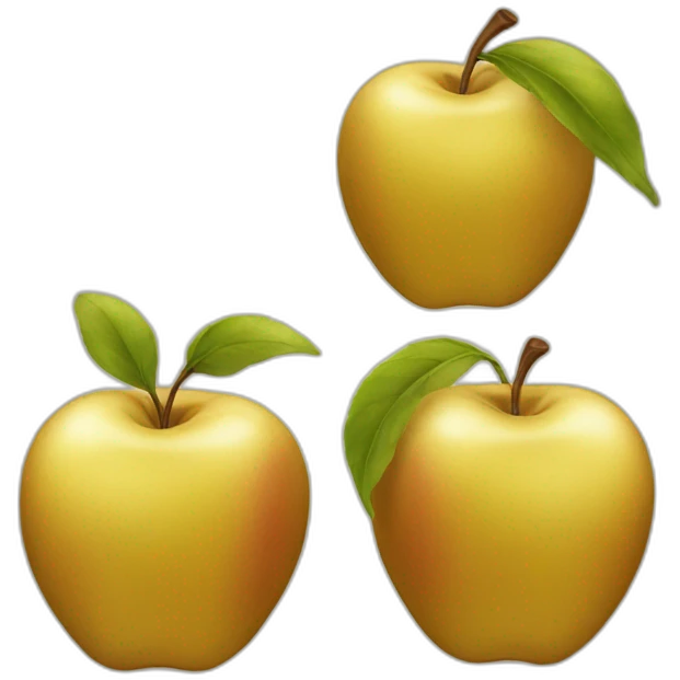 A golden apple emoji