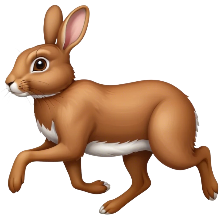 Hare running emoji