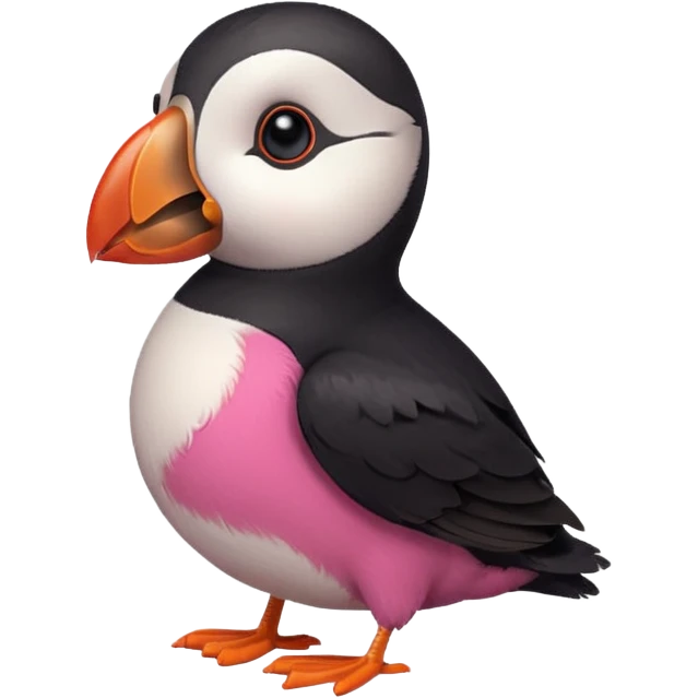 pink puffin steam blow steam emoji