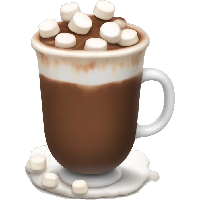 Hot chocolate with marshmellows emoji