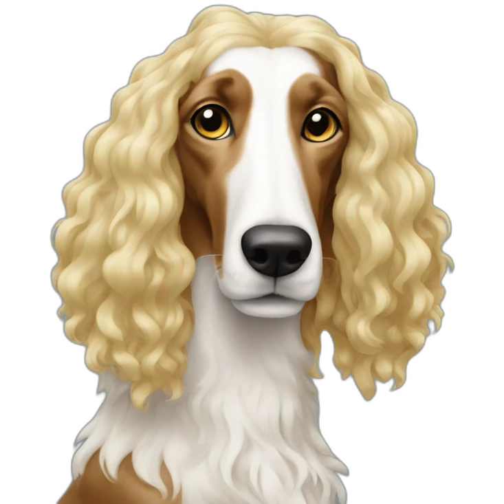 chic-borzoi-in-a-wig emoji