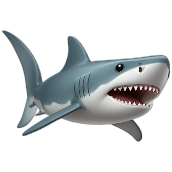 Souris sur requin emoji
