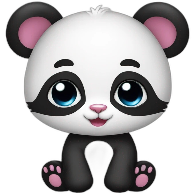 Panda con gatto emoji