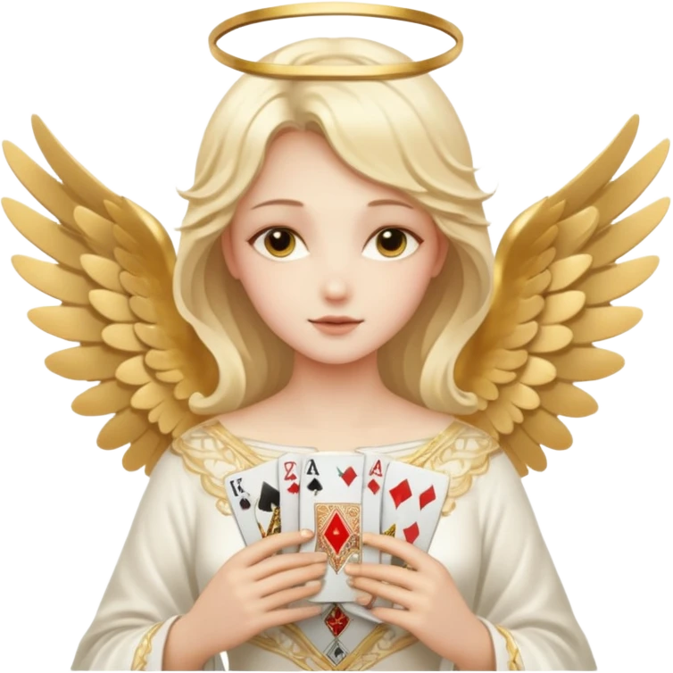 Angels and playing card emoji