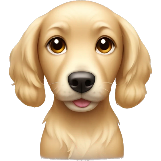 cute dog blonde emoji