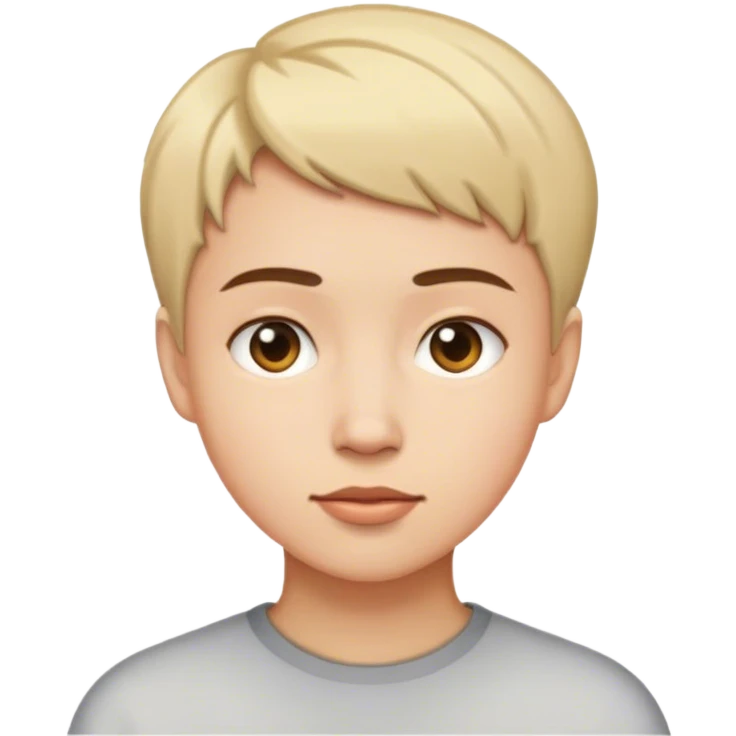 Short hair  emoji