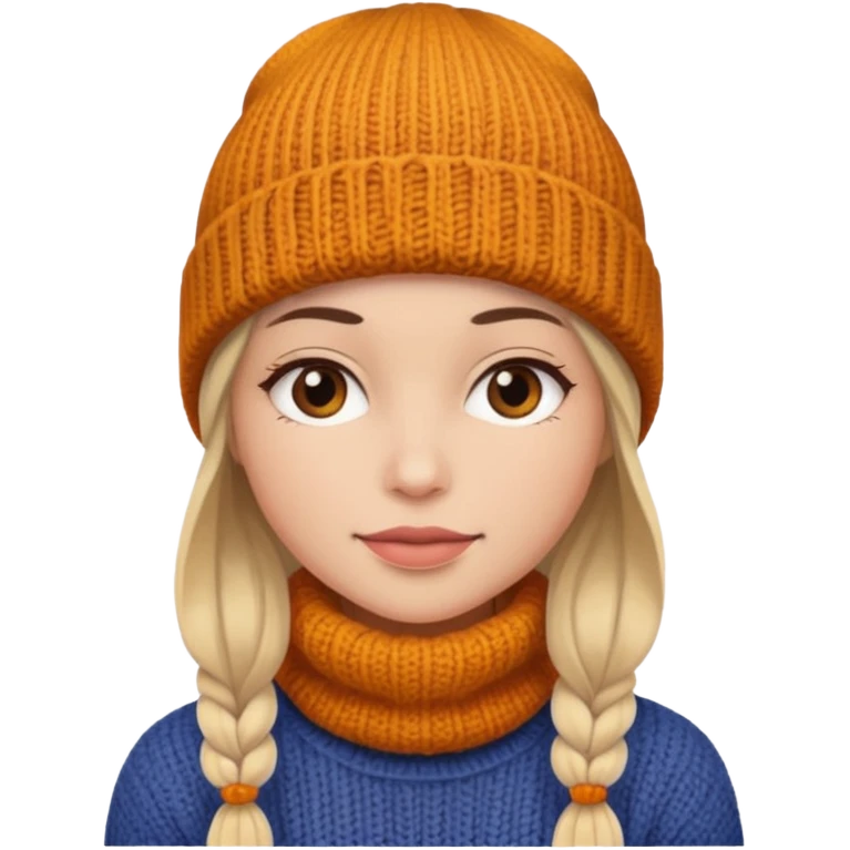 woman with beenie emoji