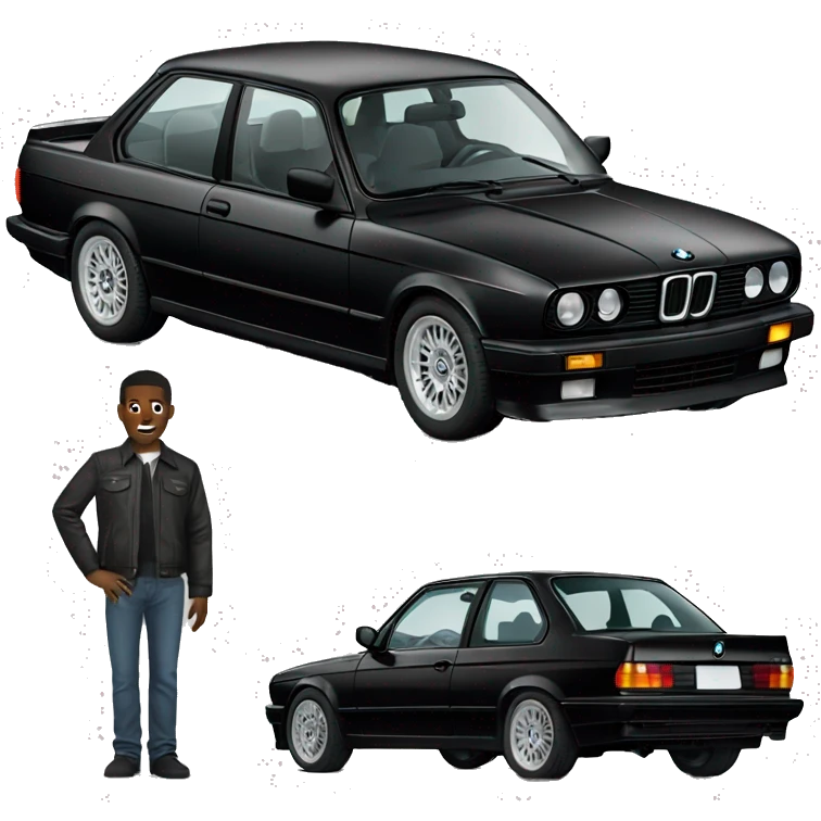 black bmw e30 emoji