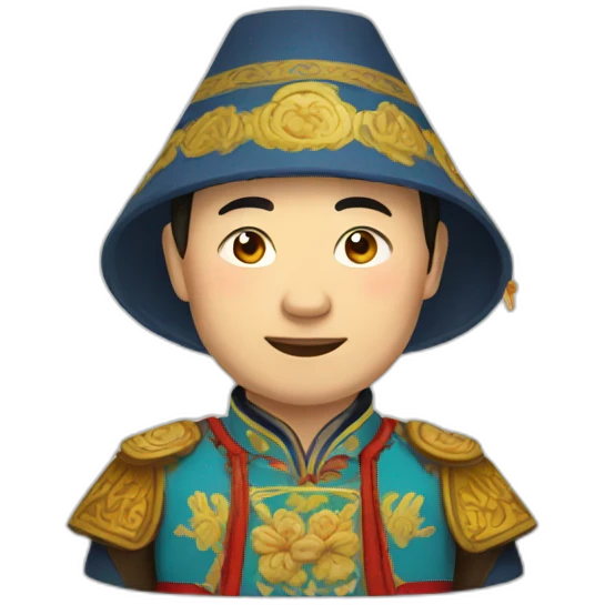 man in Buryat costume emoji