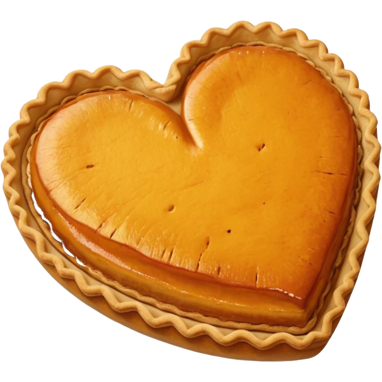 Pumpkin Pie Heart emoji