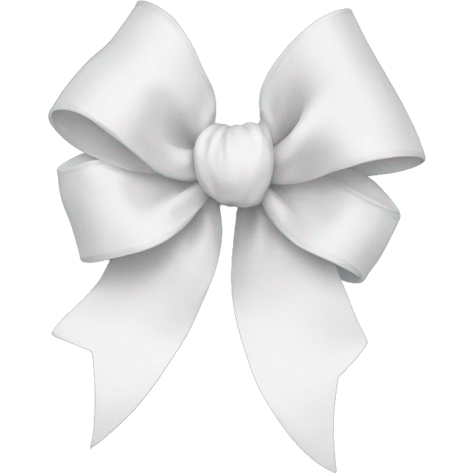 white bow emoji