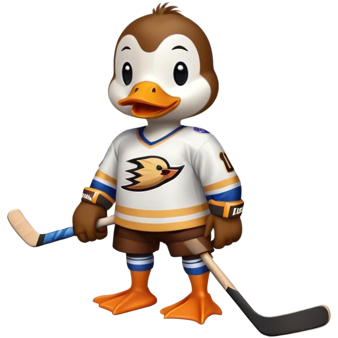 Duck with Wayne Gretzky  emoji