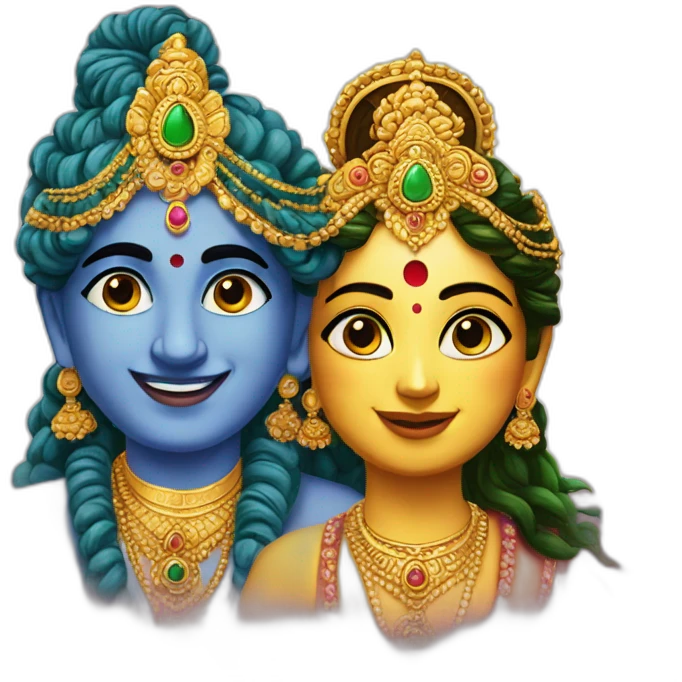 krishna-and-radhe emoji