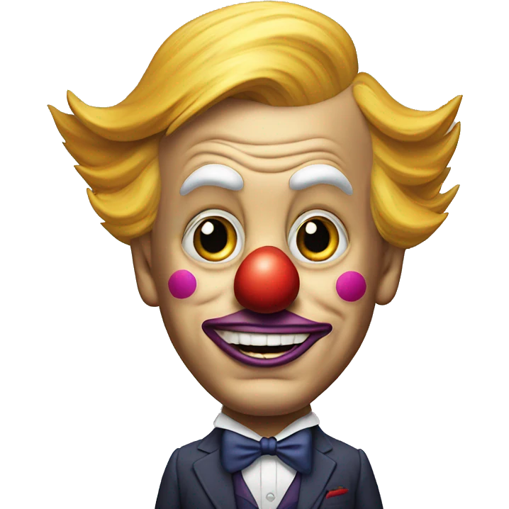 Donald trump as clown emoji