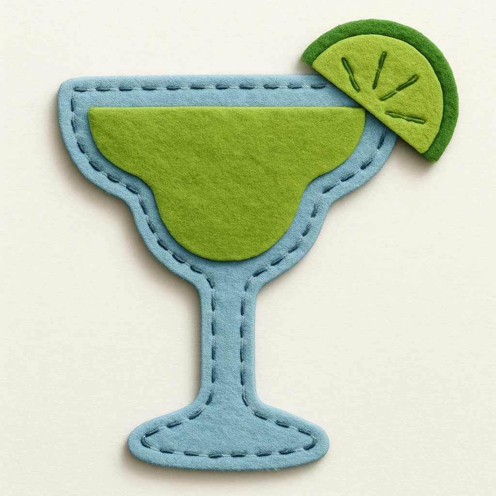 margarita in a margarita glass emoji