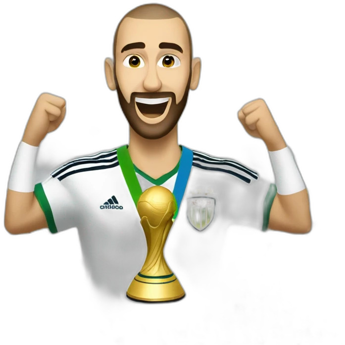 benzema winning world cup emoji