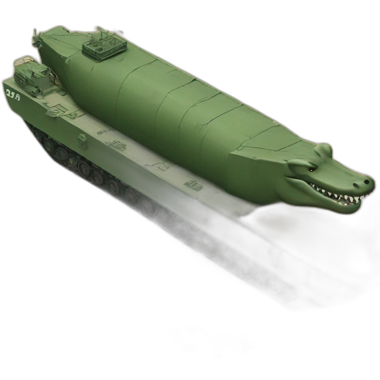 military crocodile tanker emoji