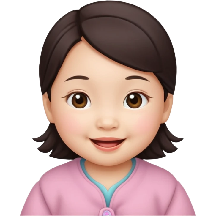 a asian baby girl emoji