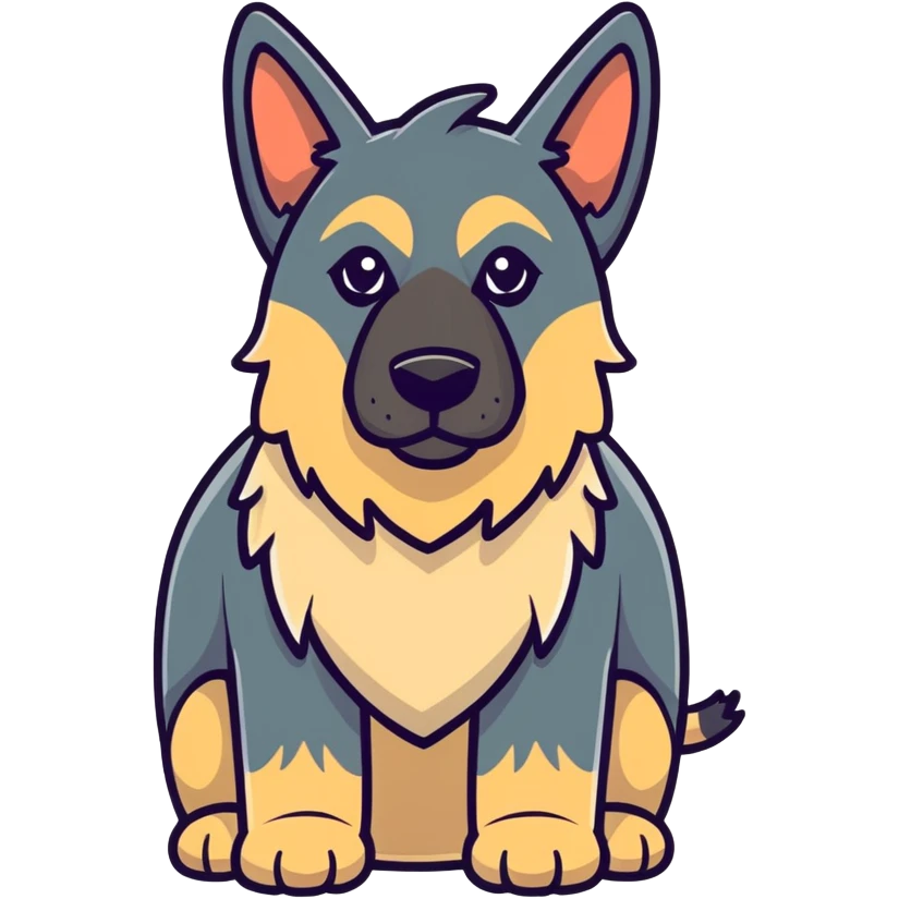 German shepherd wearing elephant costume  emoji