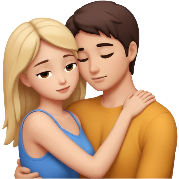 intimate moment between lovers emoji