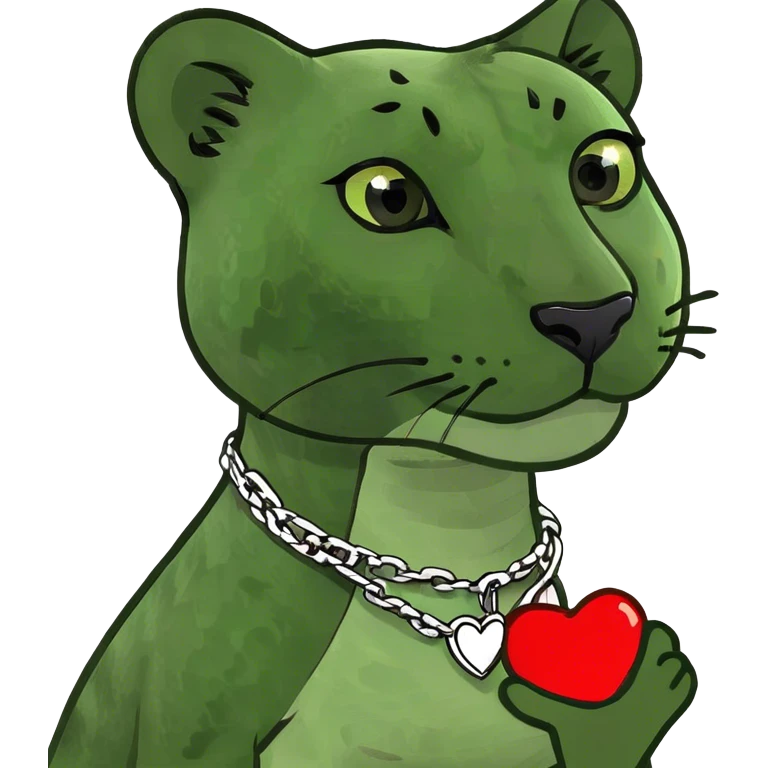 cheetah heart emoji