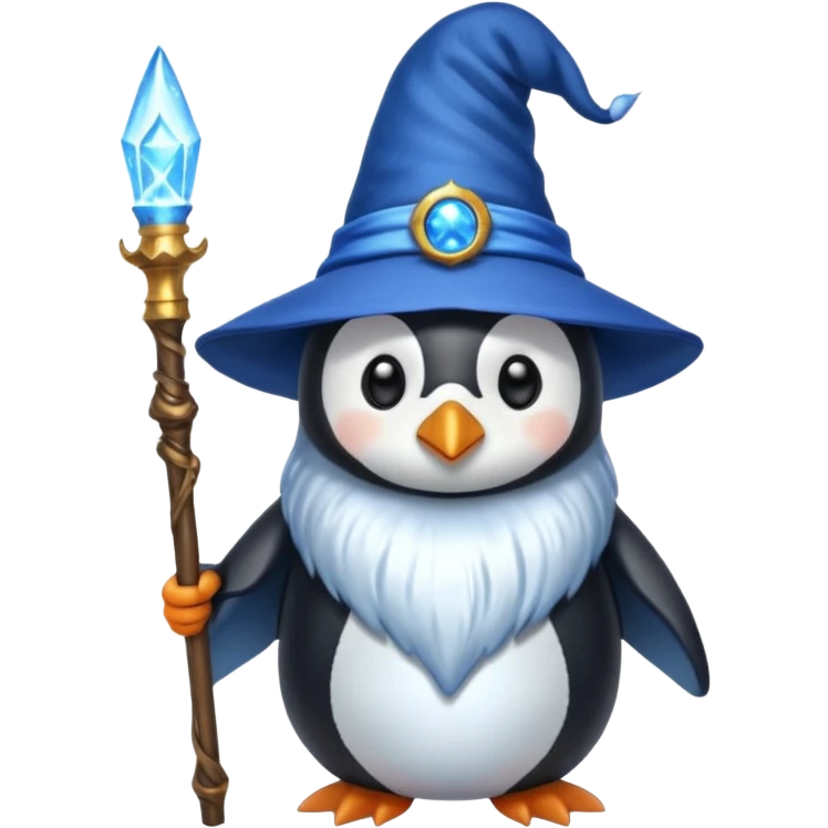 Penguin Wizard emoji