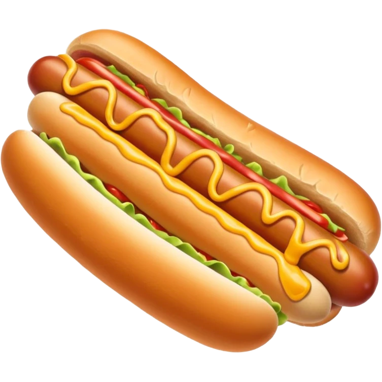 Hot dog emoji