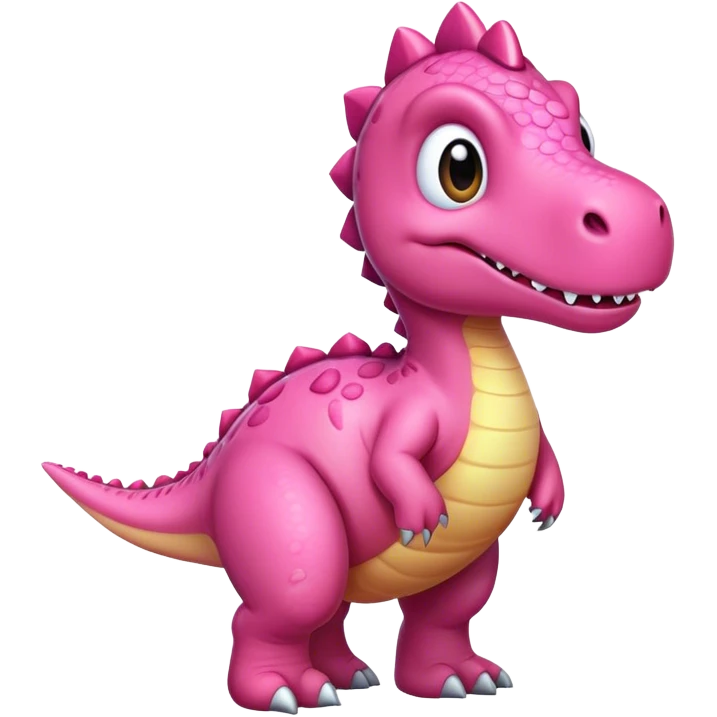 Dinosaurio pink  emoji
